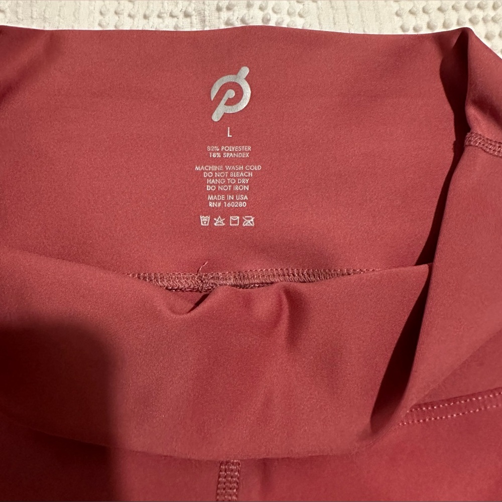 Peloton Solid Flex Legging Red Large - image 6